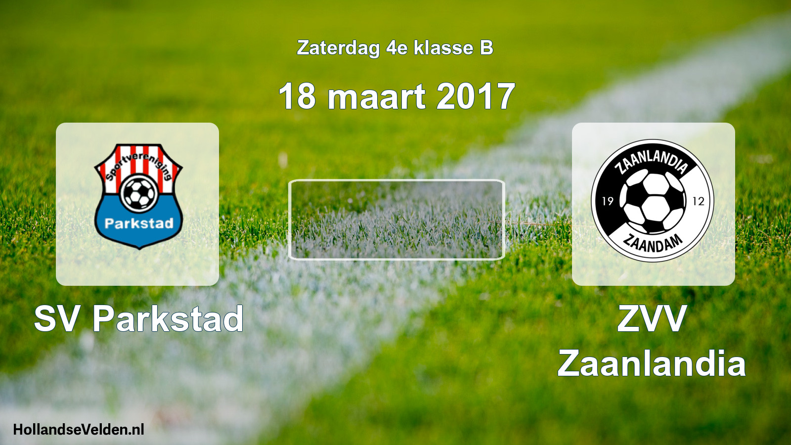 Scheduled Match: SV Parkstad - ZVV Zaanlandia (18 March 2017)
