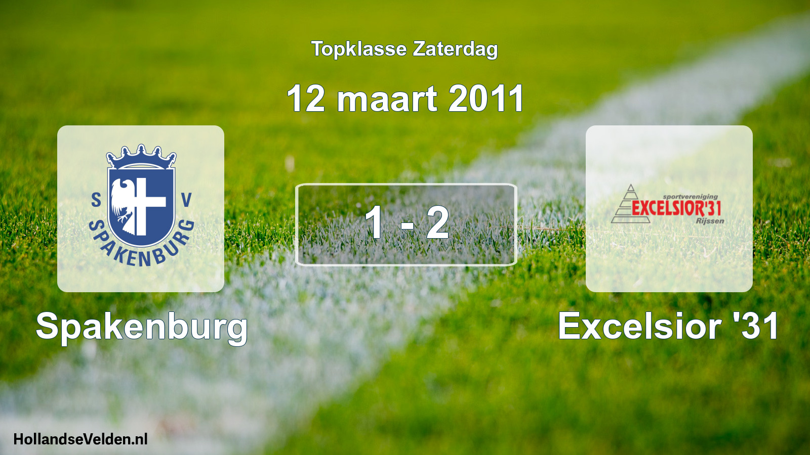 Total number of matches played: Spakenburg - Excelsior '31 1 - 2 (12 March 2011)