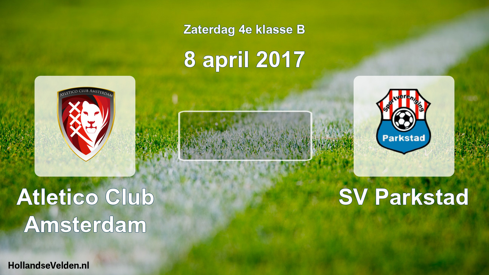 Scheduled Match: Atletico Club Amsterdam - SV Parkstad (8 April 2017)
