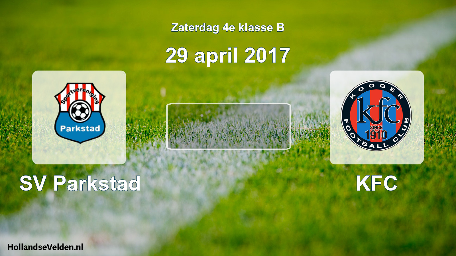 Scheduled Match: SV Parkstad - KFC (29 April 2017)