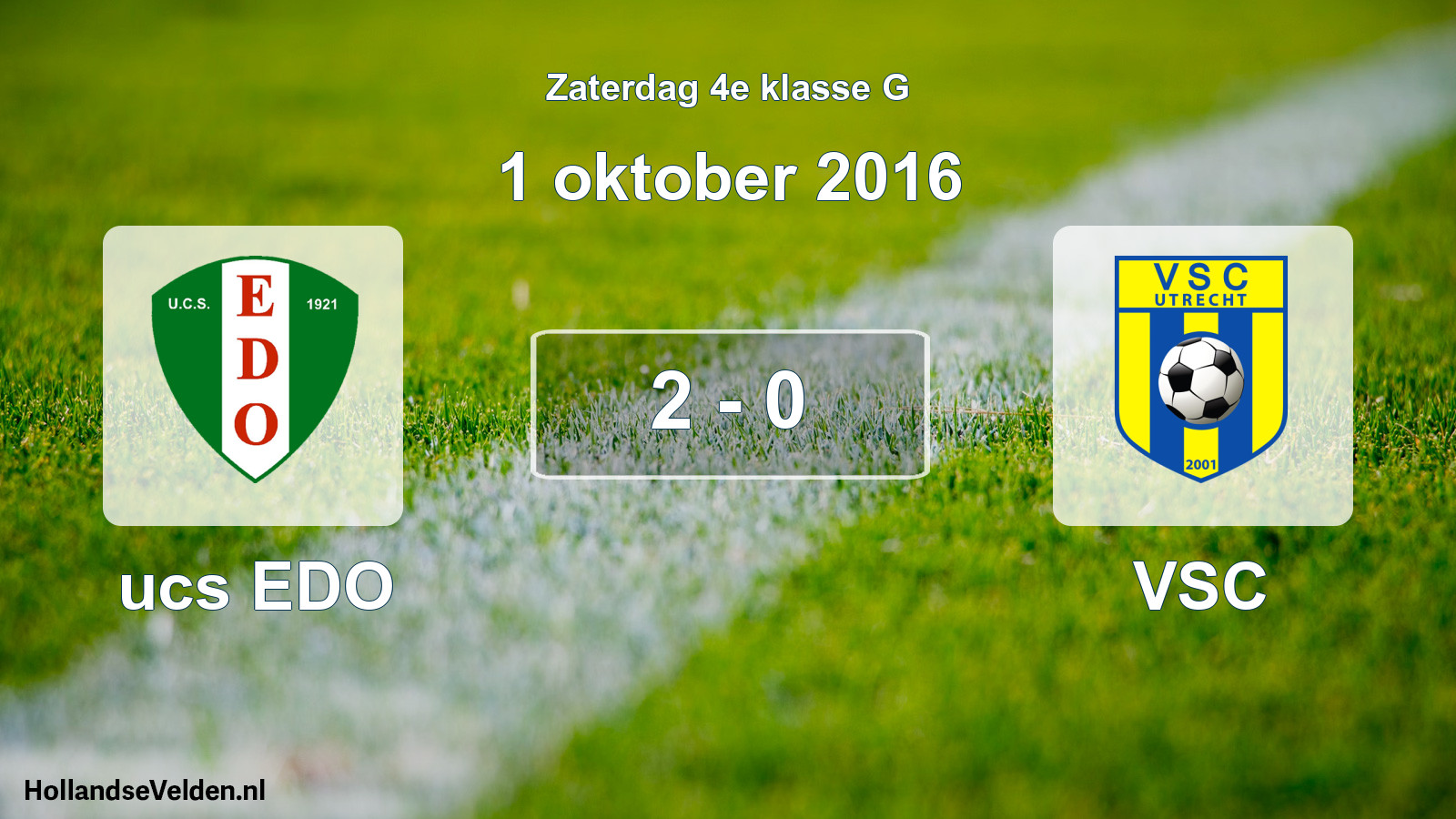Total number of matches played: ucs EDO - VSC 2 - 0 (1 October 2016)
