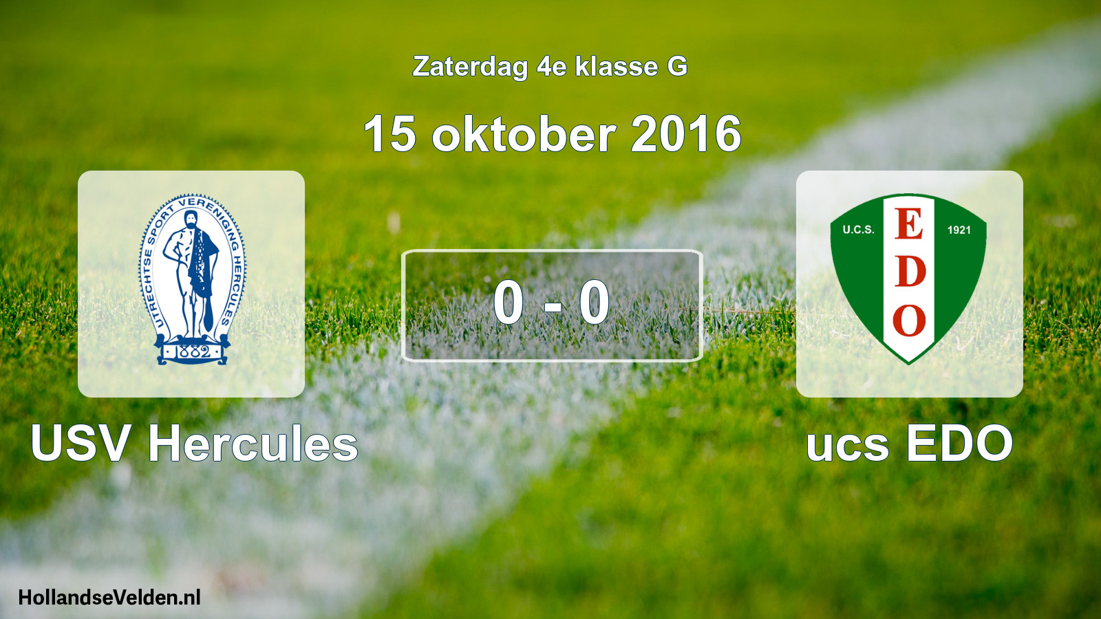 Total number of matches played: USV Hercules - ucs EDO 0 - 0 (15 October 2016)