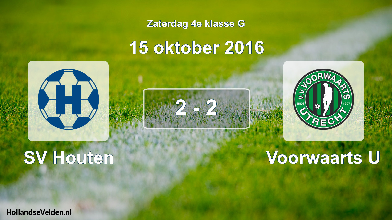 Total number of matches played: SV Houten - Voorwaarts U 2 - 2 (15 October 2016)