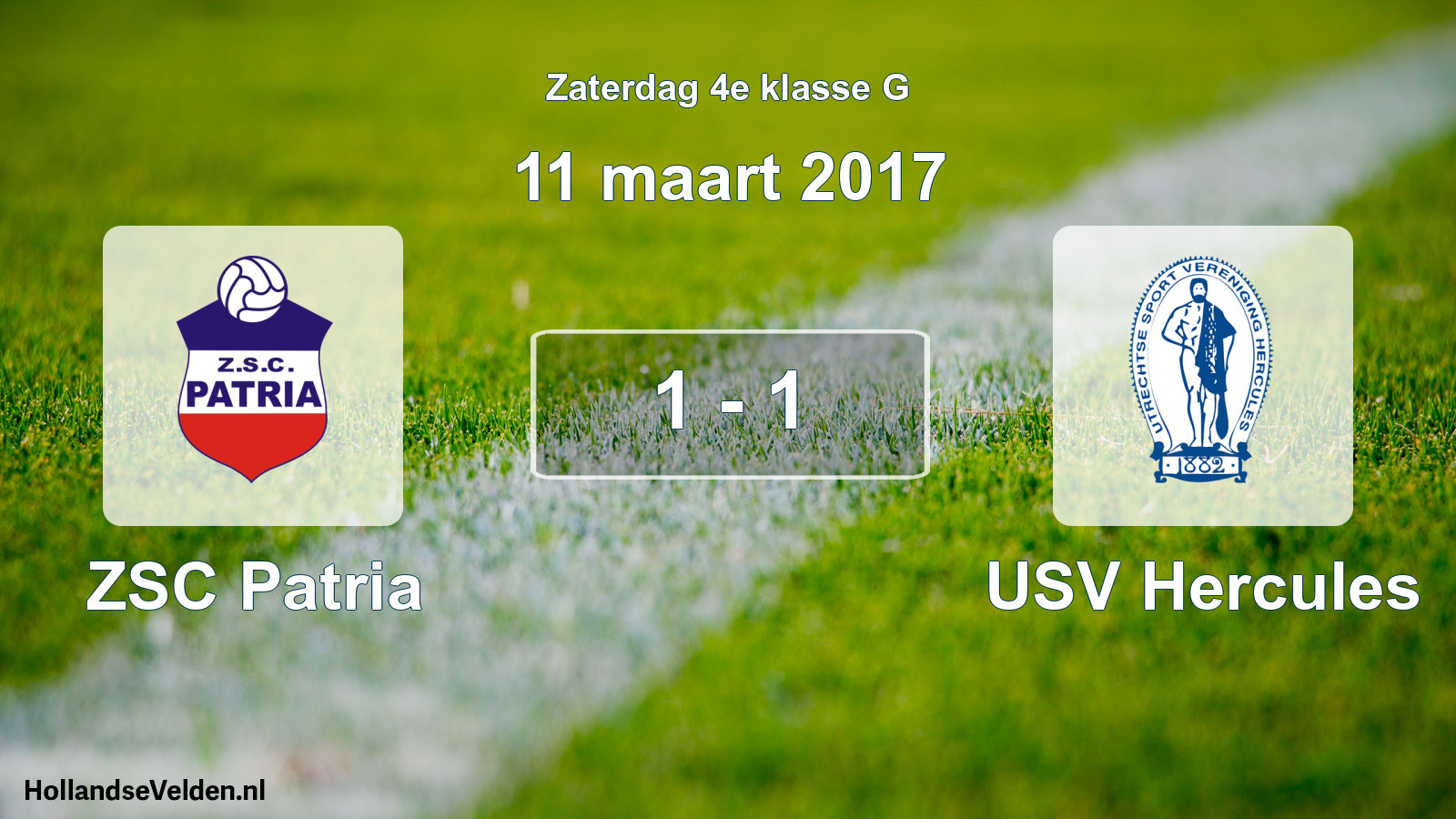 Total number of matches played: ZSC Patria - USV Hercules 1 - 1 (11 March 2017)