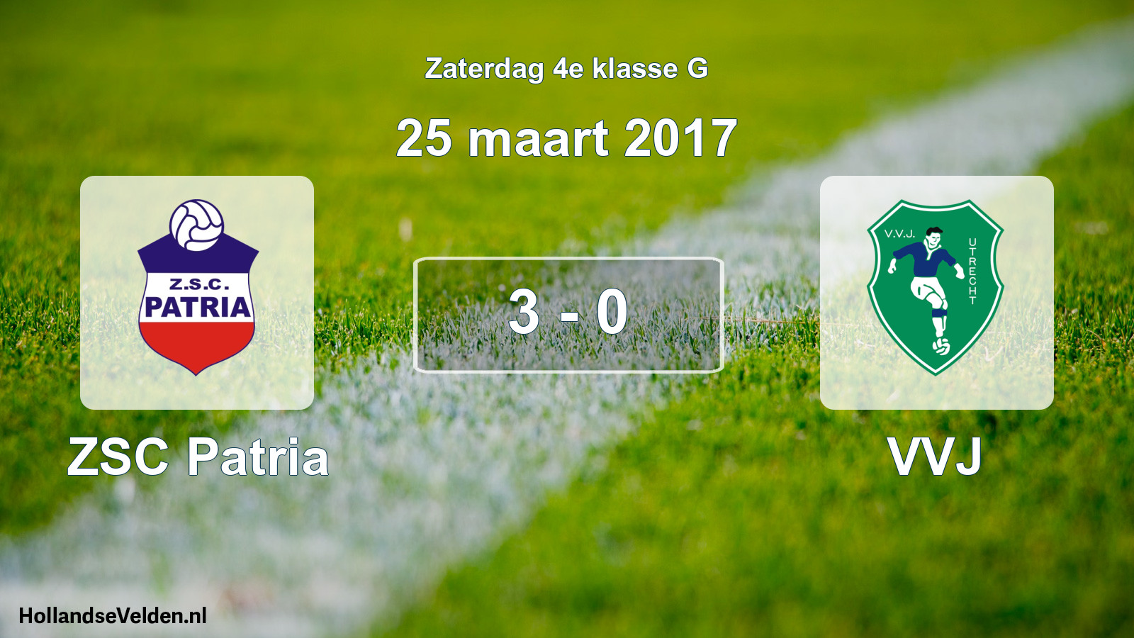 Total number of matches played: ZSC Patria - VVJ 3 - 0 (25 March 2017)