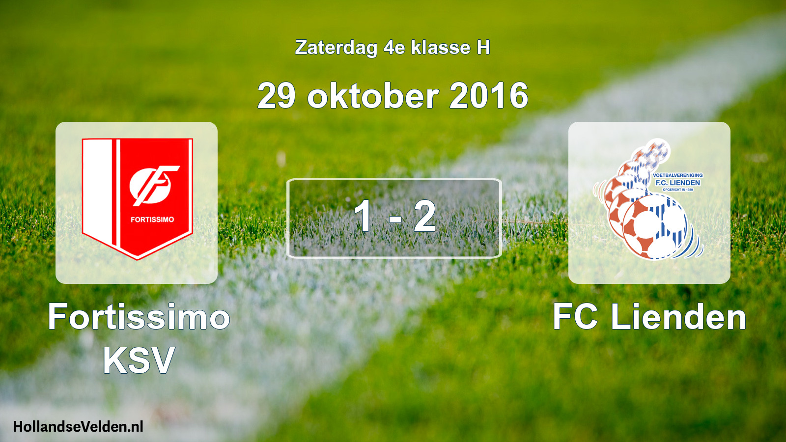 Total number of matches played: Fortissimo KSV - FC Lienden 1 - 2 (29 October 2016)