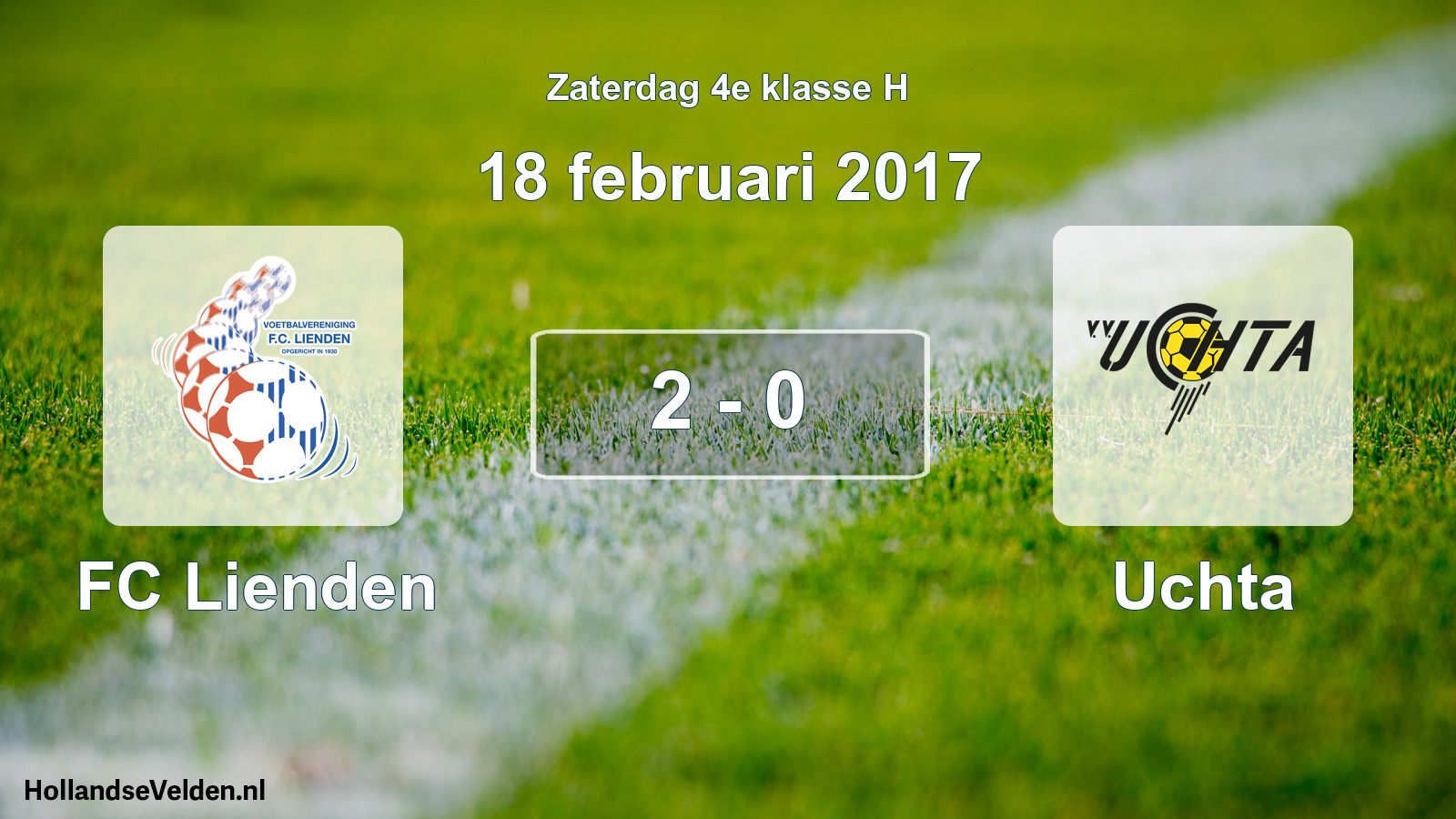 Total number of matches played: FC Lienden - Uchta 2 - 0 (18 February 2017)
