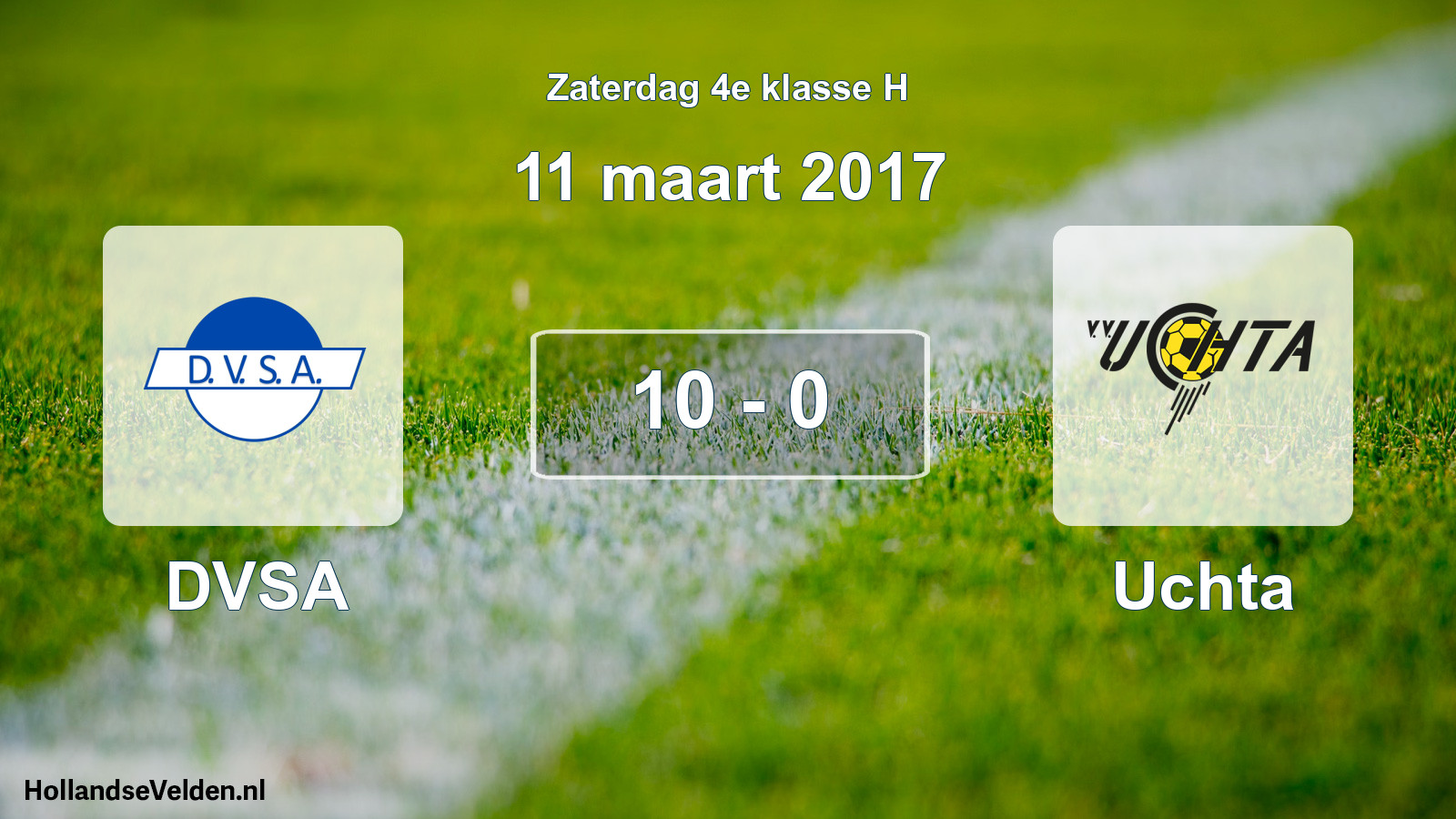 Total number of matches played: DVSA - Uchta 10 - 0 (11 March 2017)