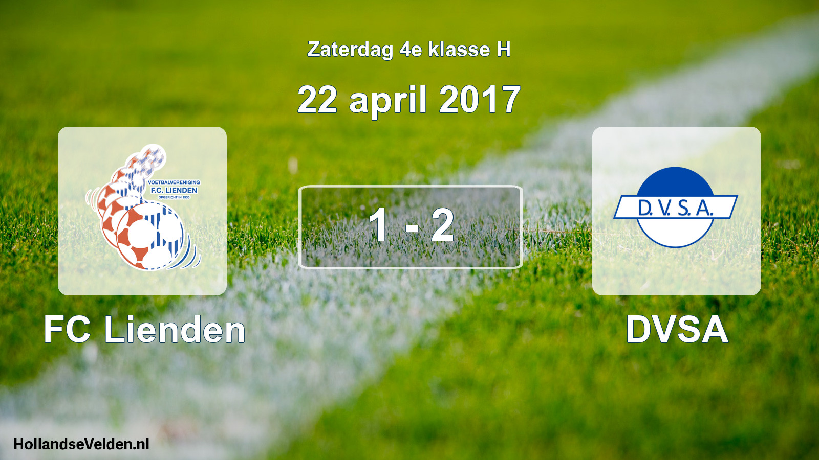 Total number of matches played: FC Lienden - DVSA 1 - 2 (22 April 2017)