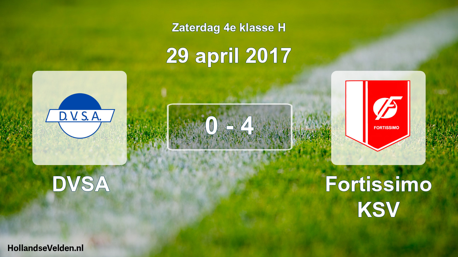 Total number of matches played: DVSA - Fortissimo KSV 0 - 4 (29 April 2017)