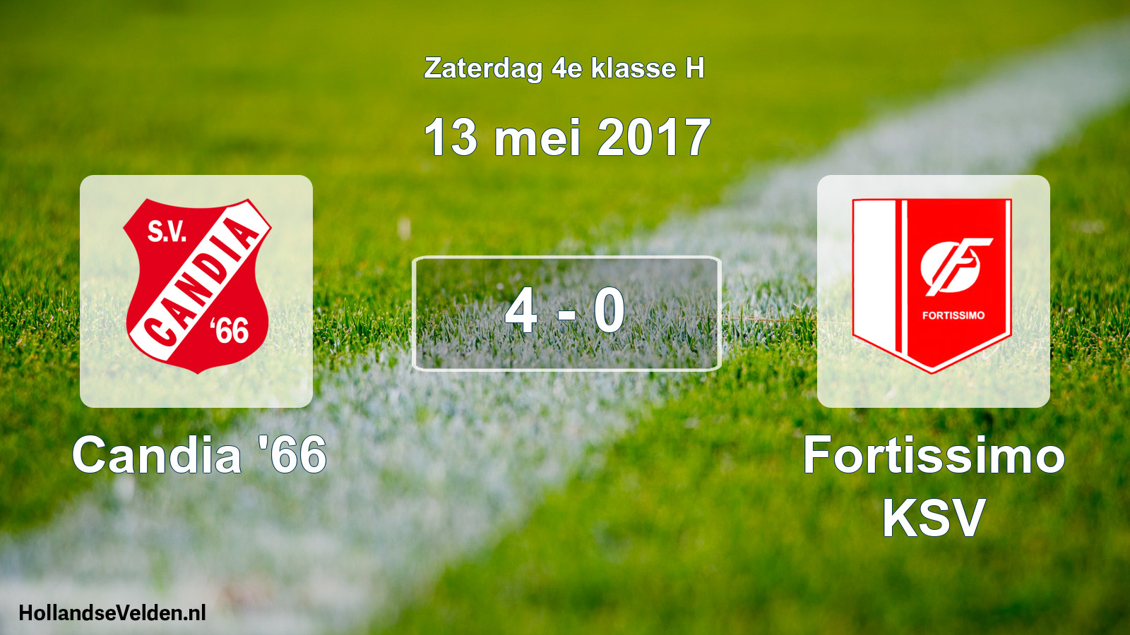 Total number of matches played: Candia '66 - Fortissimo KSV 4 - 0 (13 May 2017)