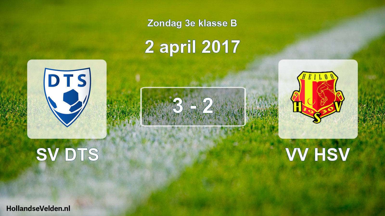 Total number of matches played: SV DTS - VV HSV 3 - 2 (2 April 2017)