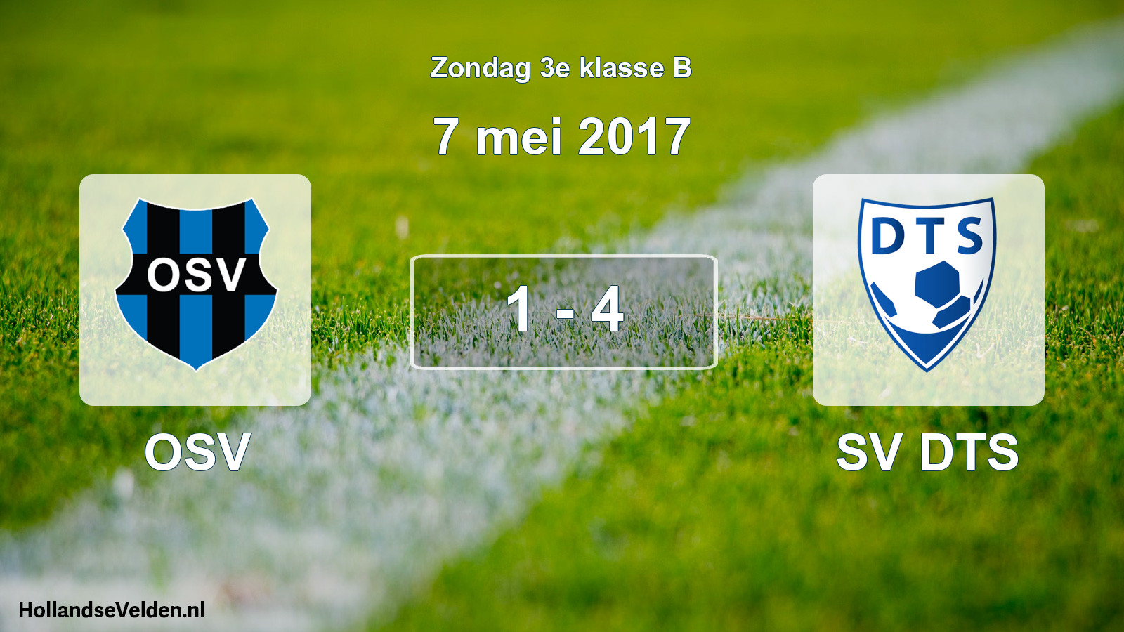 Total number of matches played: OSV - SV DTS 1 - 4 (7 May 2017)