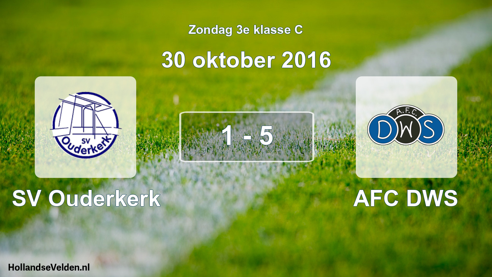 Total number of matches played: SV Ouderkerk - AFC DWS 1 - 5 (30 October 2016)