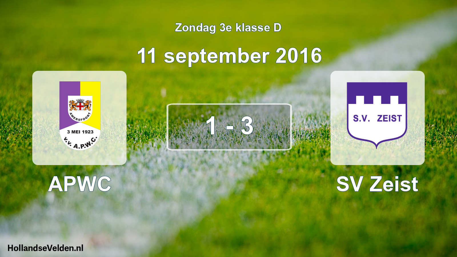 Total number of matches played: APWC - SV Zeist 1 - 3 (11 September 2016)