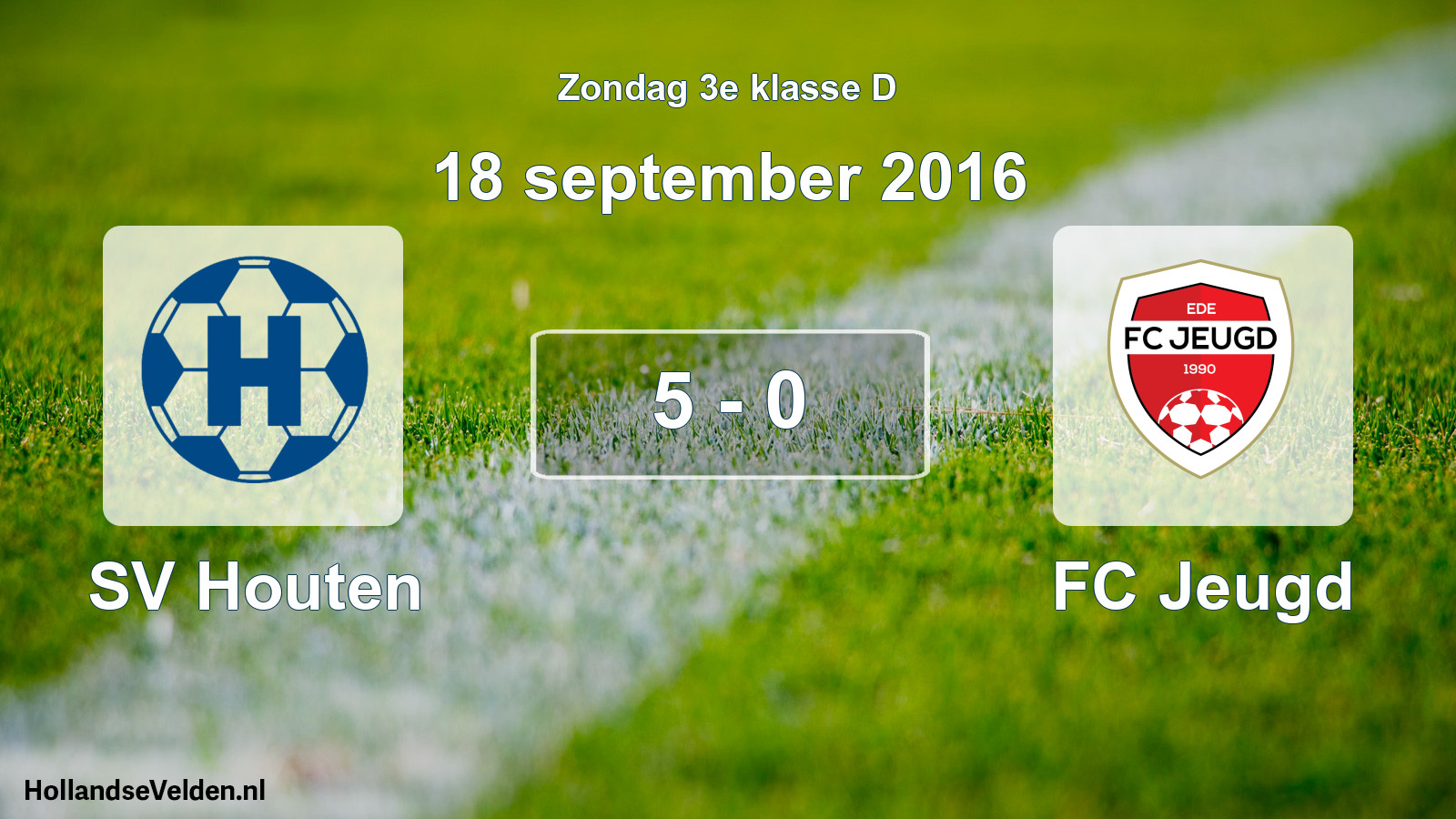 Total number of matches played: SV Houten - FC Jeugd 5 - 0 (18 September 2016)