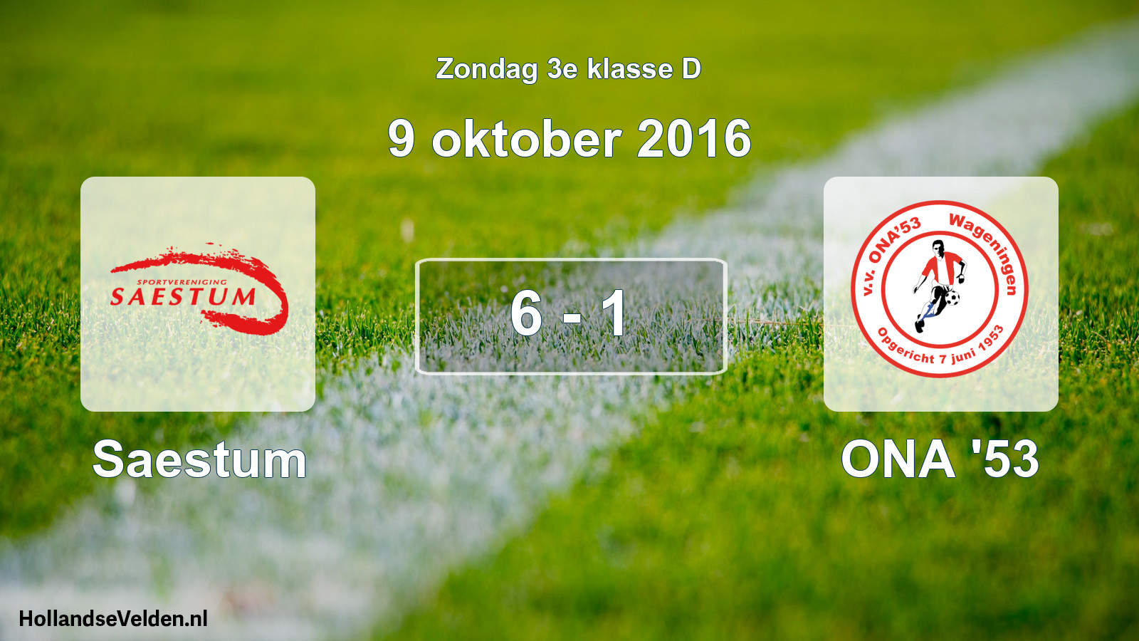 Total number of matches played: Saestum - ONA '53 6 - 1 (9 October 2016)