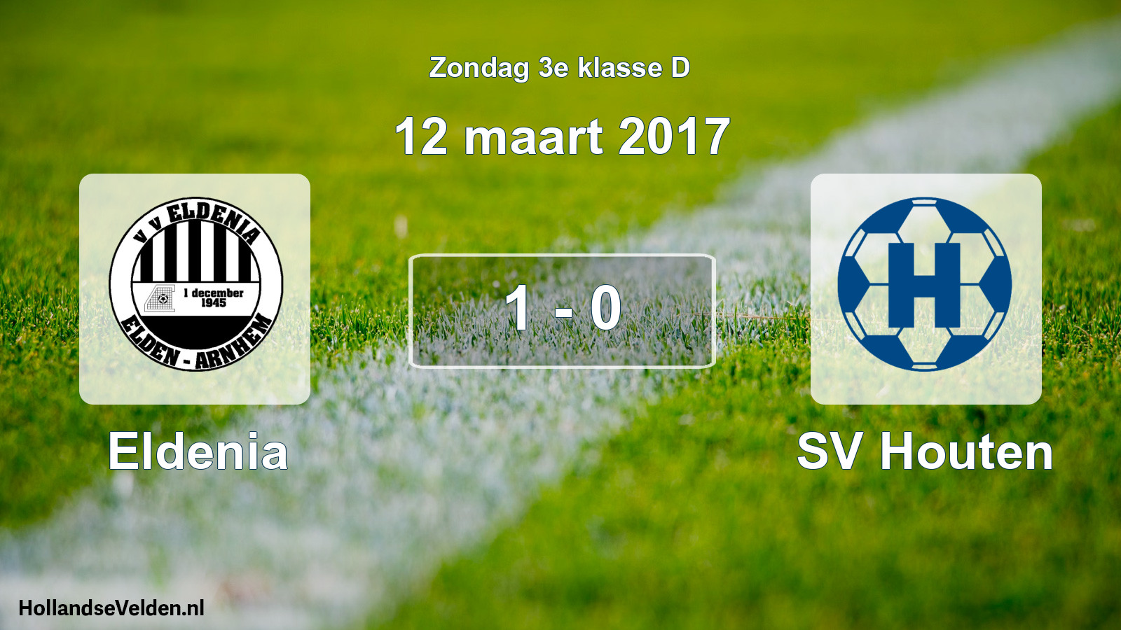 Total number of matches played: Eldenia - SV Houten 1 - 0 (12 March 2017)