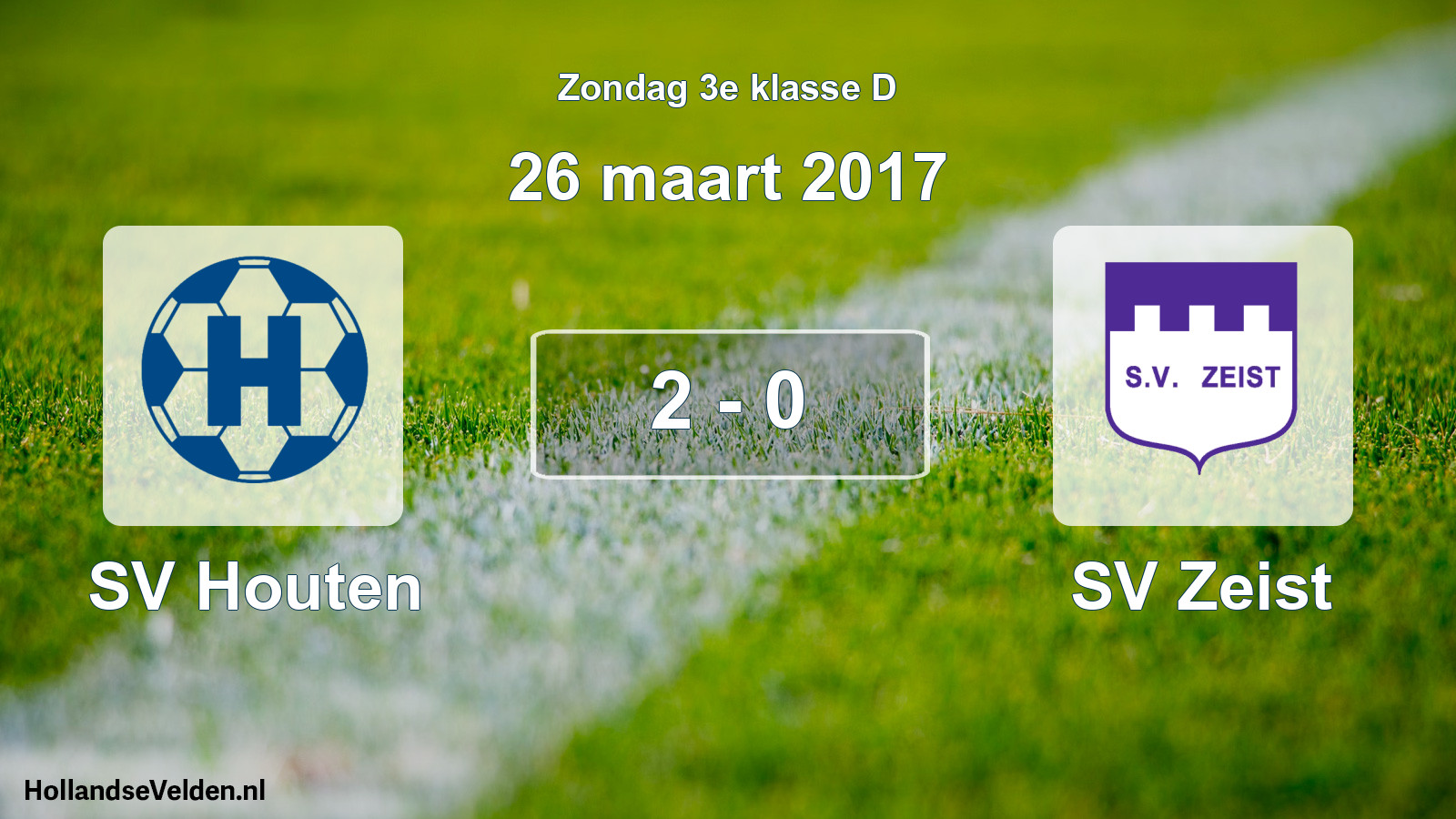 Total number of matches played: SV Houten - SV Zeist 2 - 0 (26 March 2017)