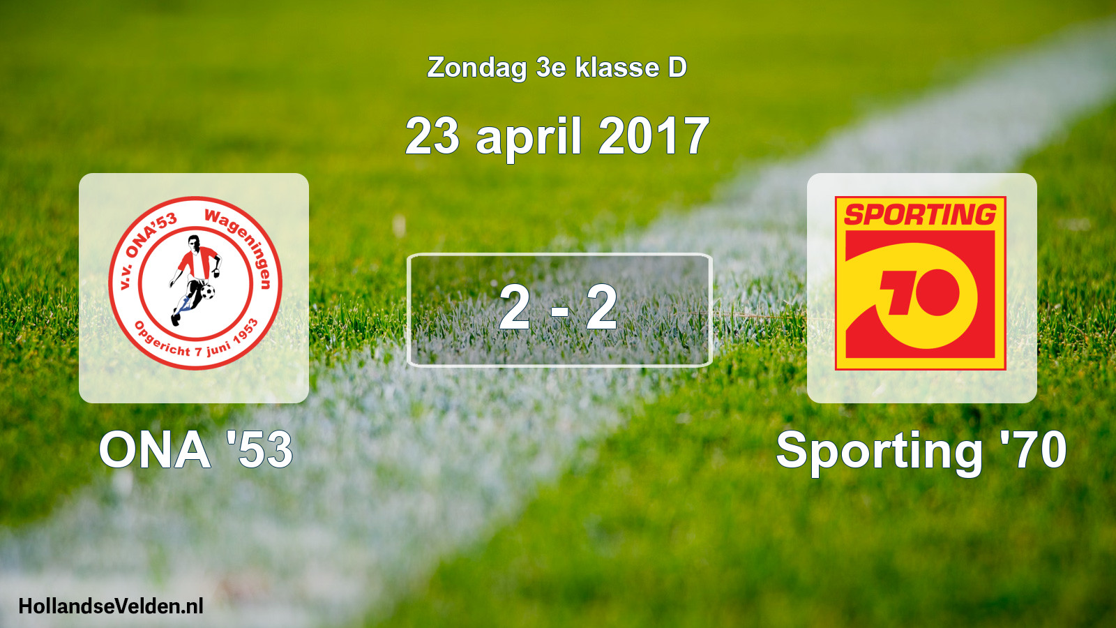 Total number of matches played: ONA '53 - Sporting '70 2 - 2 (23 April 2017)