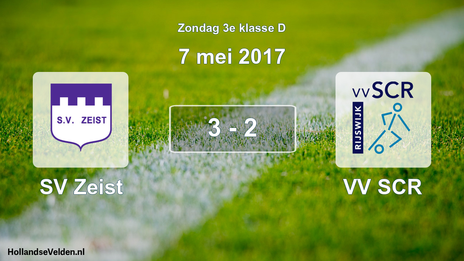 Total number of matches played: SV Zeist - VV SCR 3 - 2 (7 May 2017)
