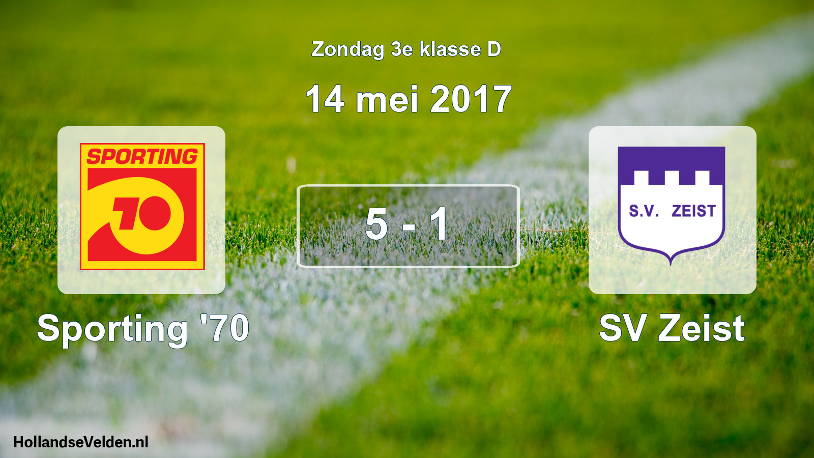 Total number of matches played: Sporting '70 - SV Zeist 5 - 1 (14 May 2017)