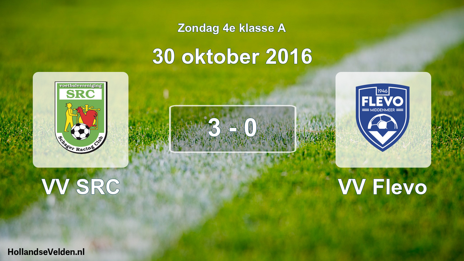 Total number of matches played: VV SRC - VV Flevo 3 - 0 (30 October 2016)