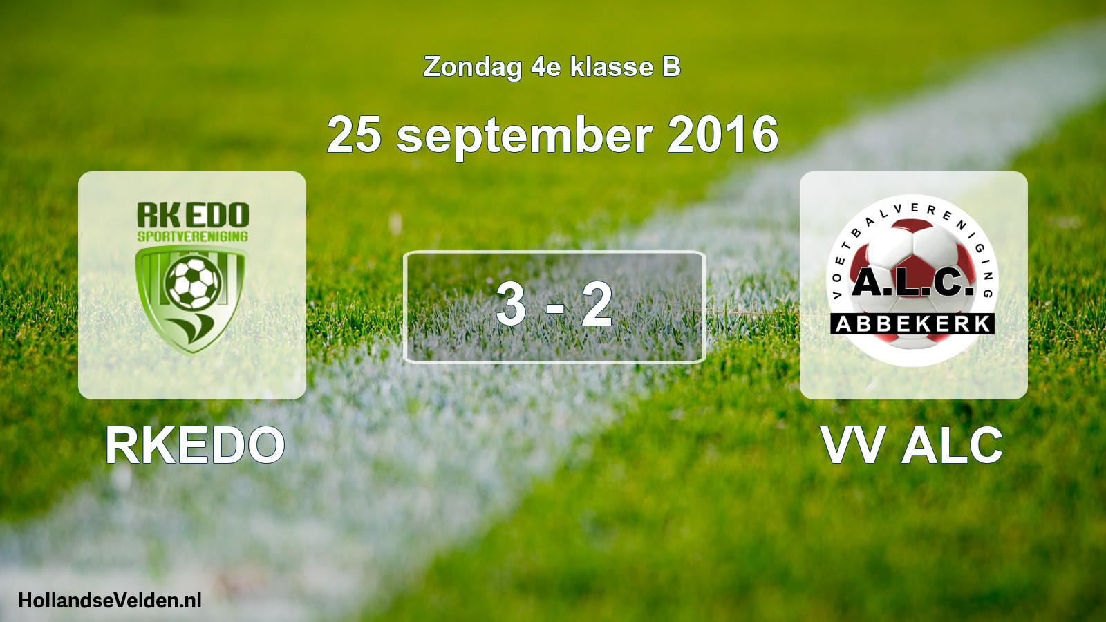 Total number of matches played: RKEDO - VV ALC 3 - 2 (25 September 2016)