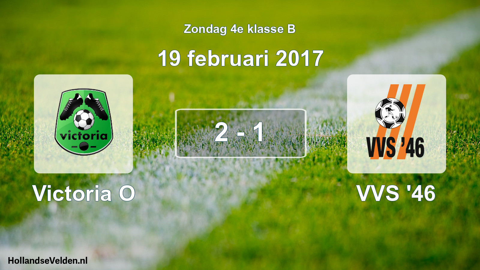 Total number of matches played: Victoria O - VVS '46 2 - 1 (19 February 2017)