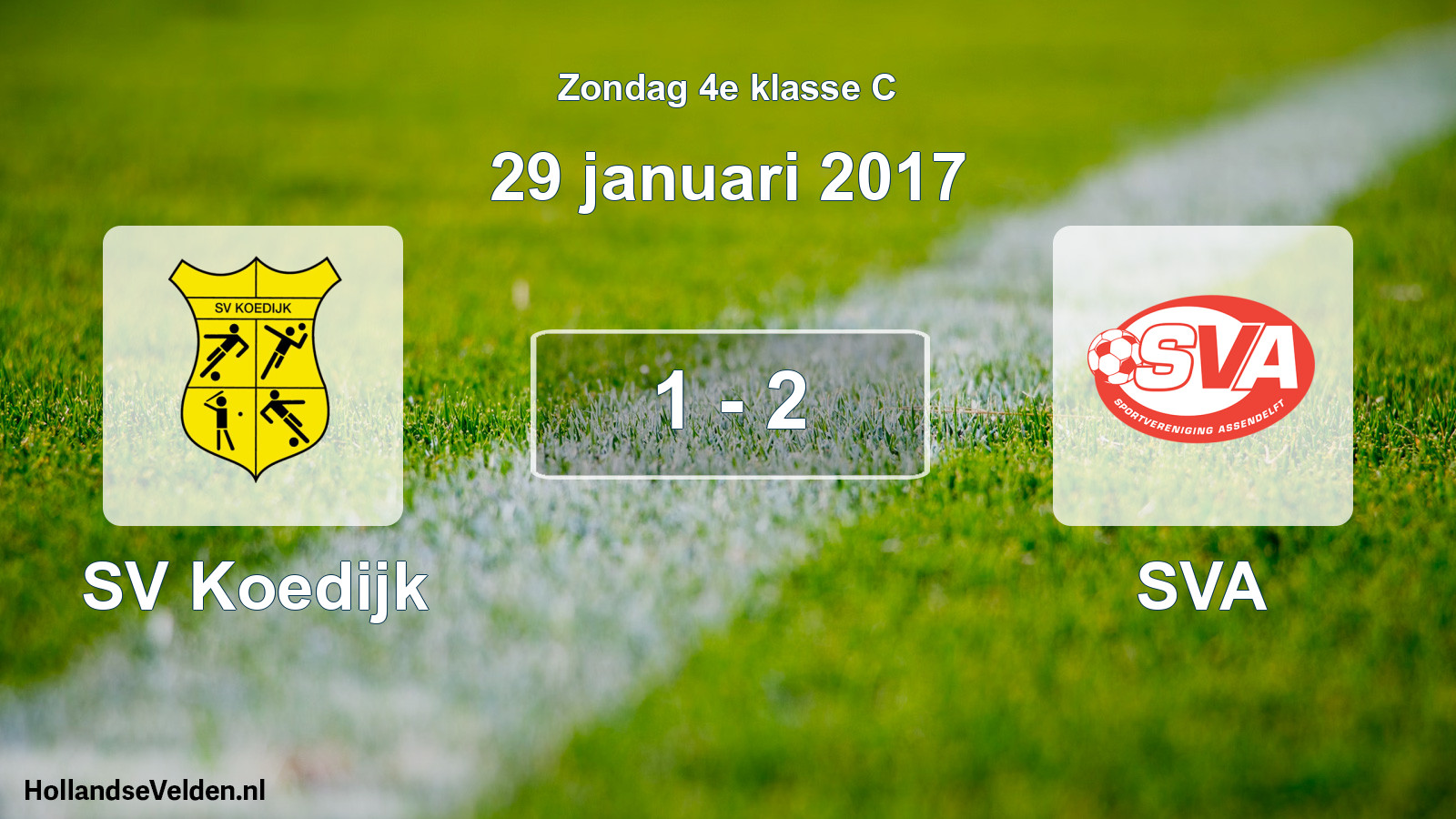 Total number of matches played: SV Koedijk - SVA 1 - 2 (29 January 2017)
