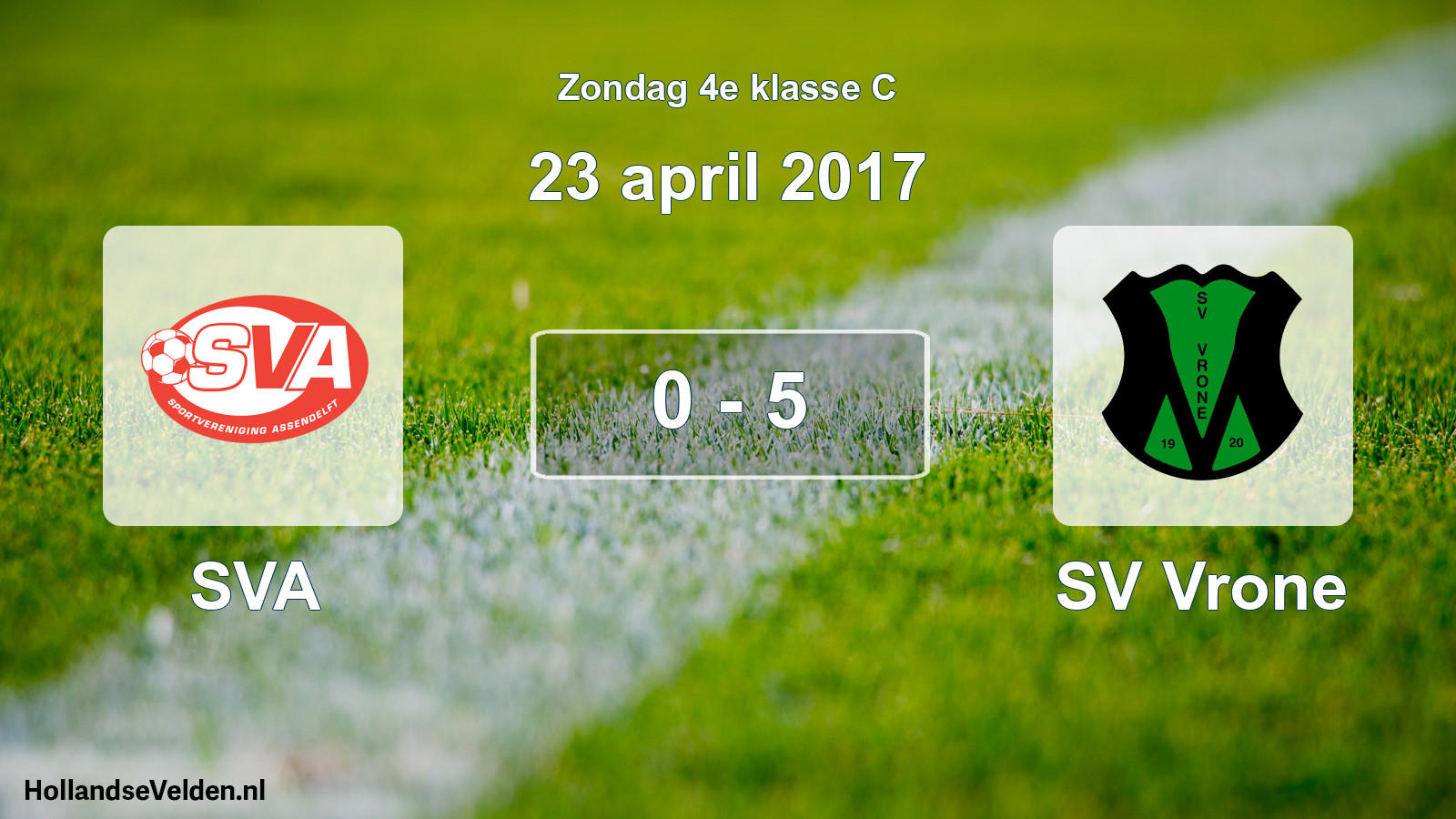 Total number of matches played: SVA - SV Vrone 0 - 5 (23 April 2017)