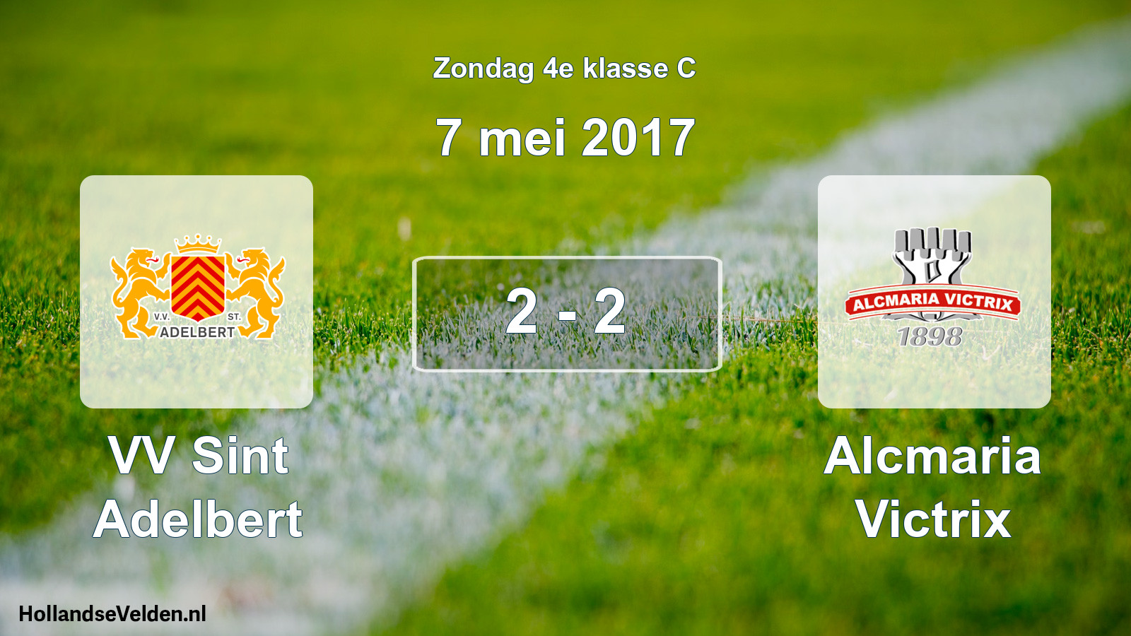 Total number of matches played: VV Sint Adelbert - Alcmaria Victrix 2 - 2 (7 May 2017)