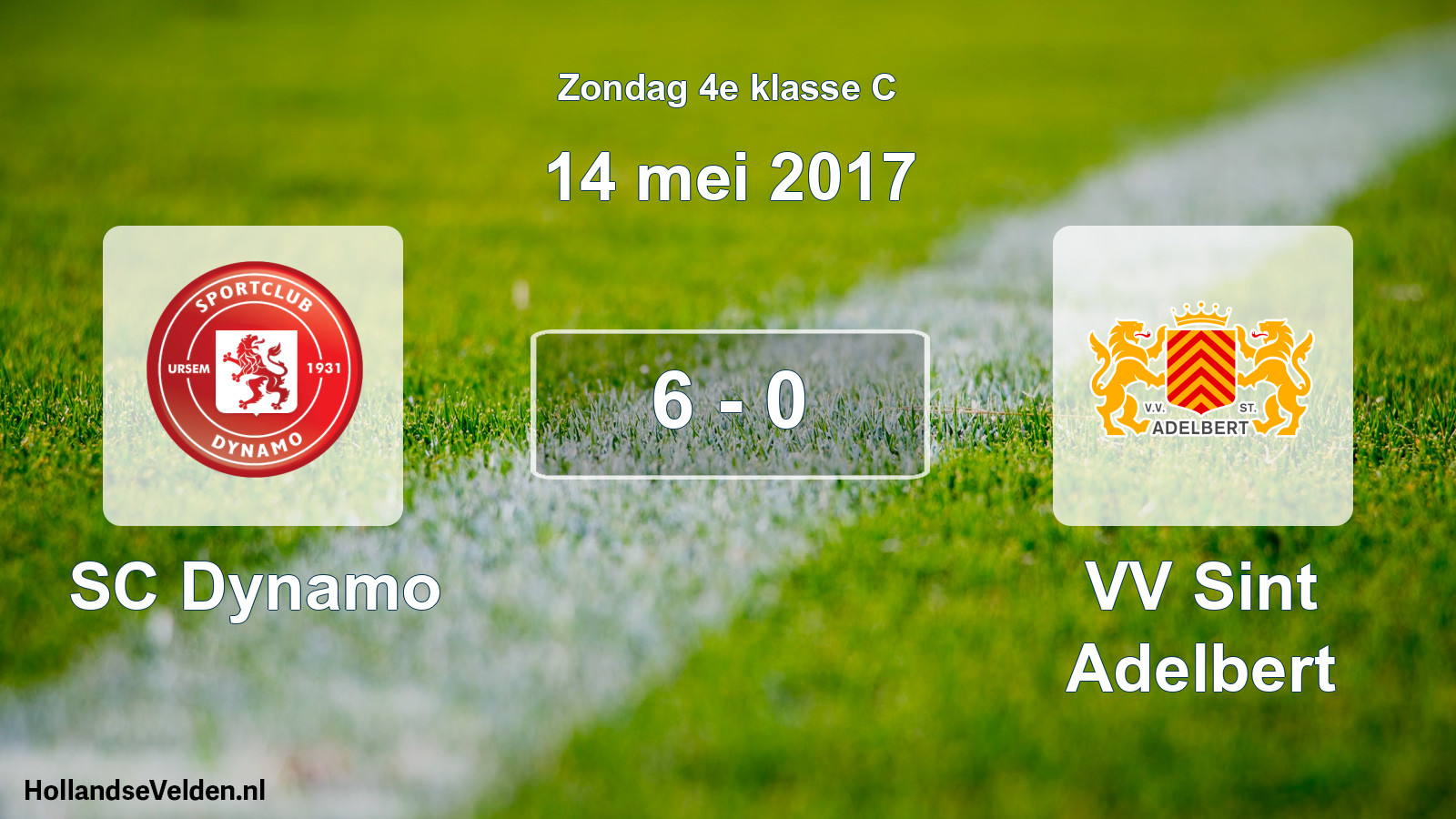 Total number of matches played: SC Dynamo - VV Sint Adelbert 6 - 0 (14 May 2017)