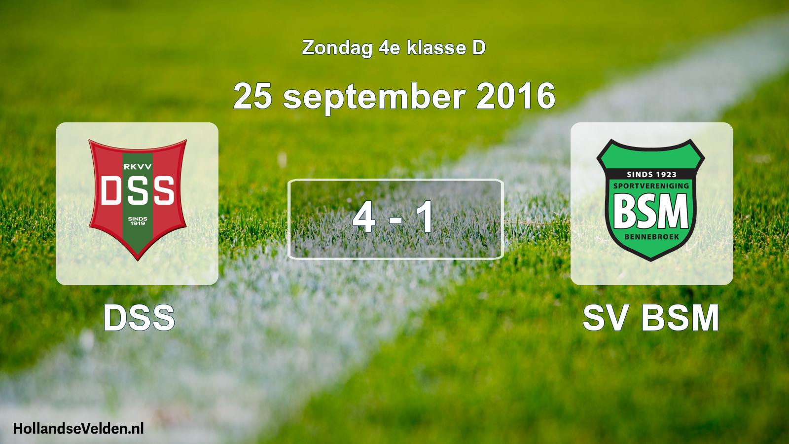 Total number of matches played: DSS - SV BSM 4 - 1 (25 September 2016)