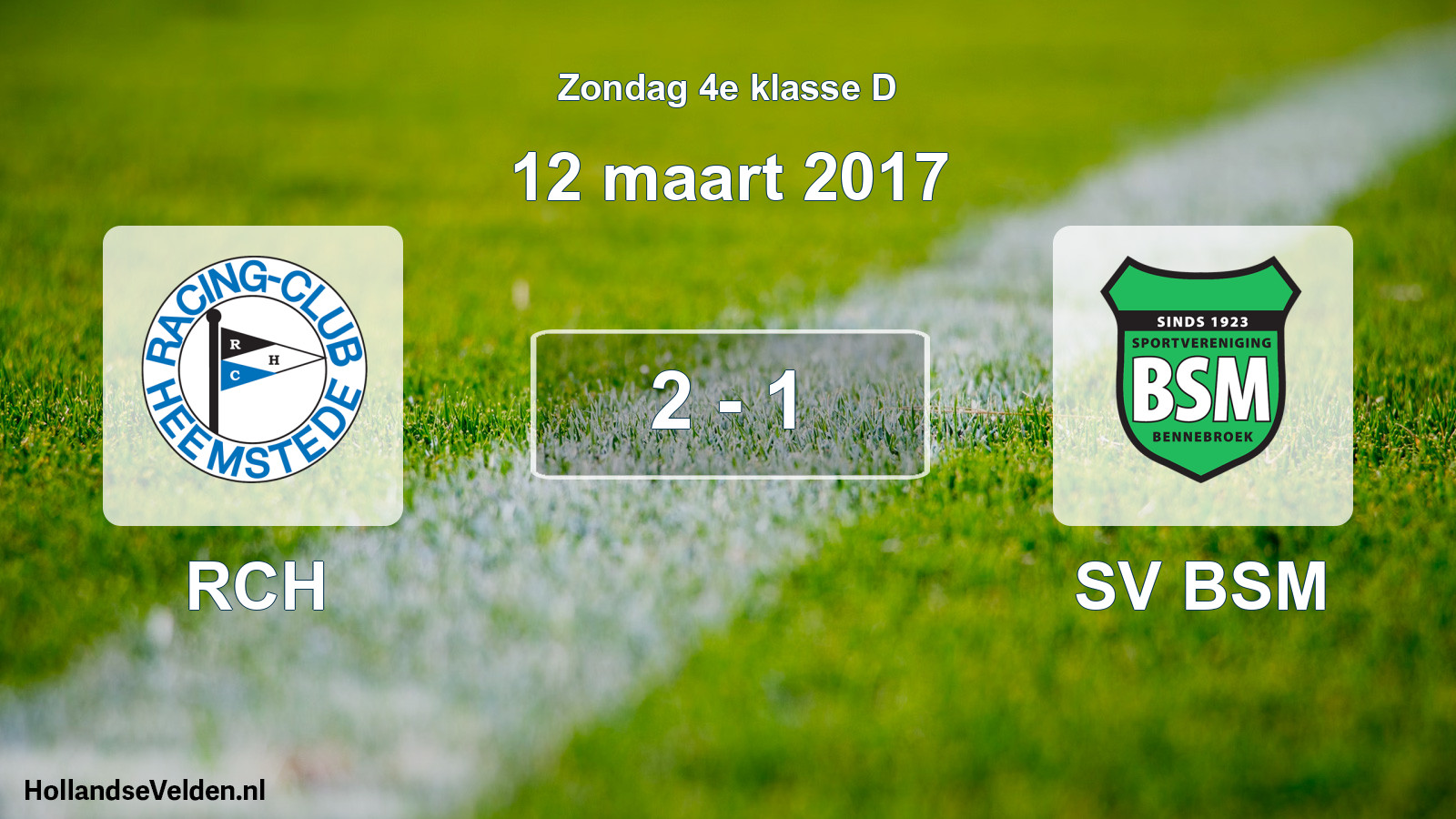 Total number of matches played: RCH - SV BSM 2 - 1 (12 March 2017)