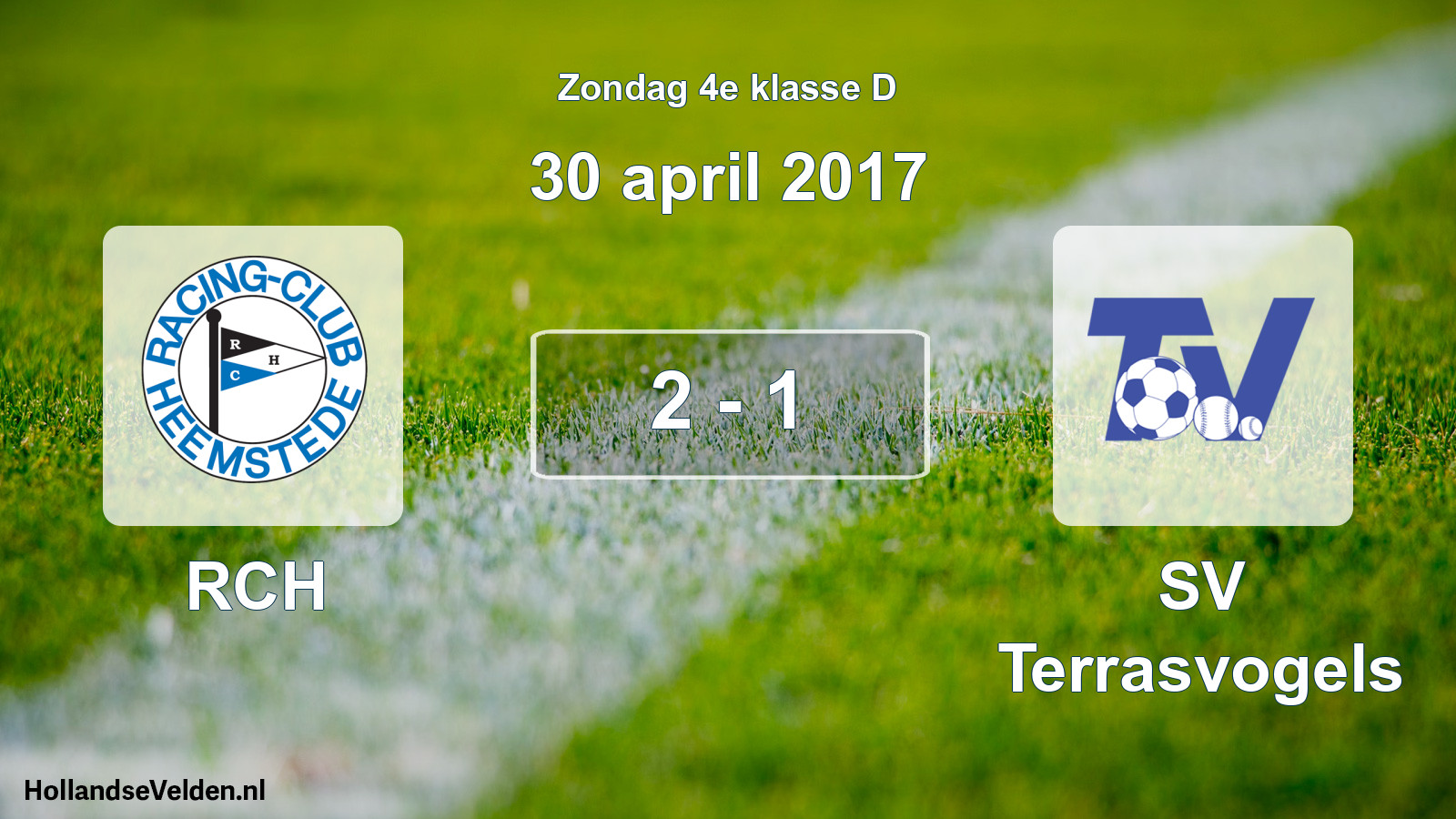 Total number of matches played: RCH - SV Terrasvogels 2 - 1 (30 April 2017)