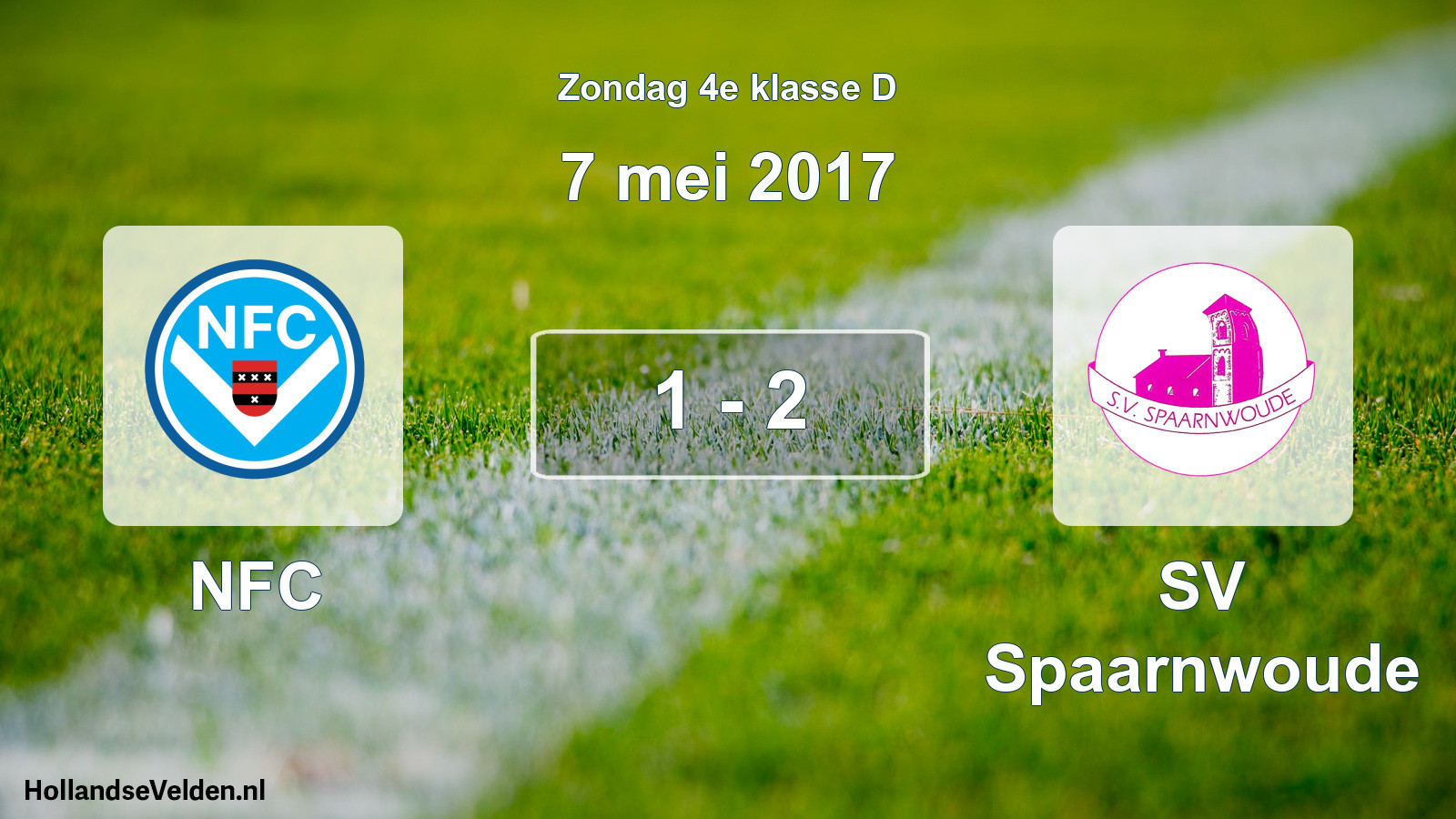 Total number of matches played: NFC - SV Spaarnwoude 1 - 2 (7 May 2017)