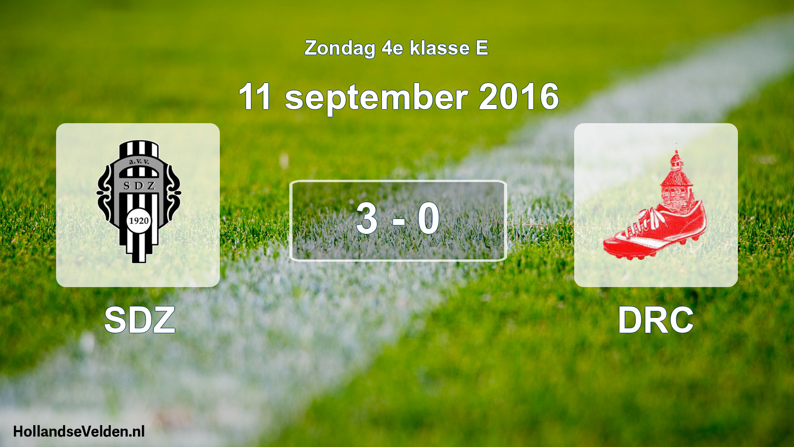 Total number of matches played: SDZ - DRC 3 - 0 (11 September 2016)