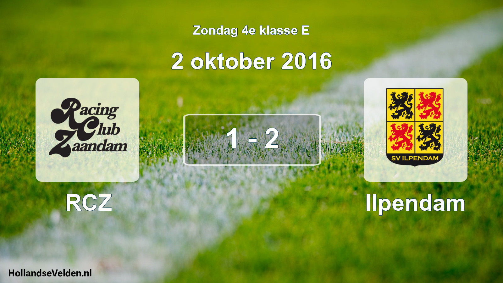 Total number of matches played: RCZ - Ilpendam 1 - 2 (2 October 2016)