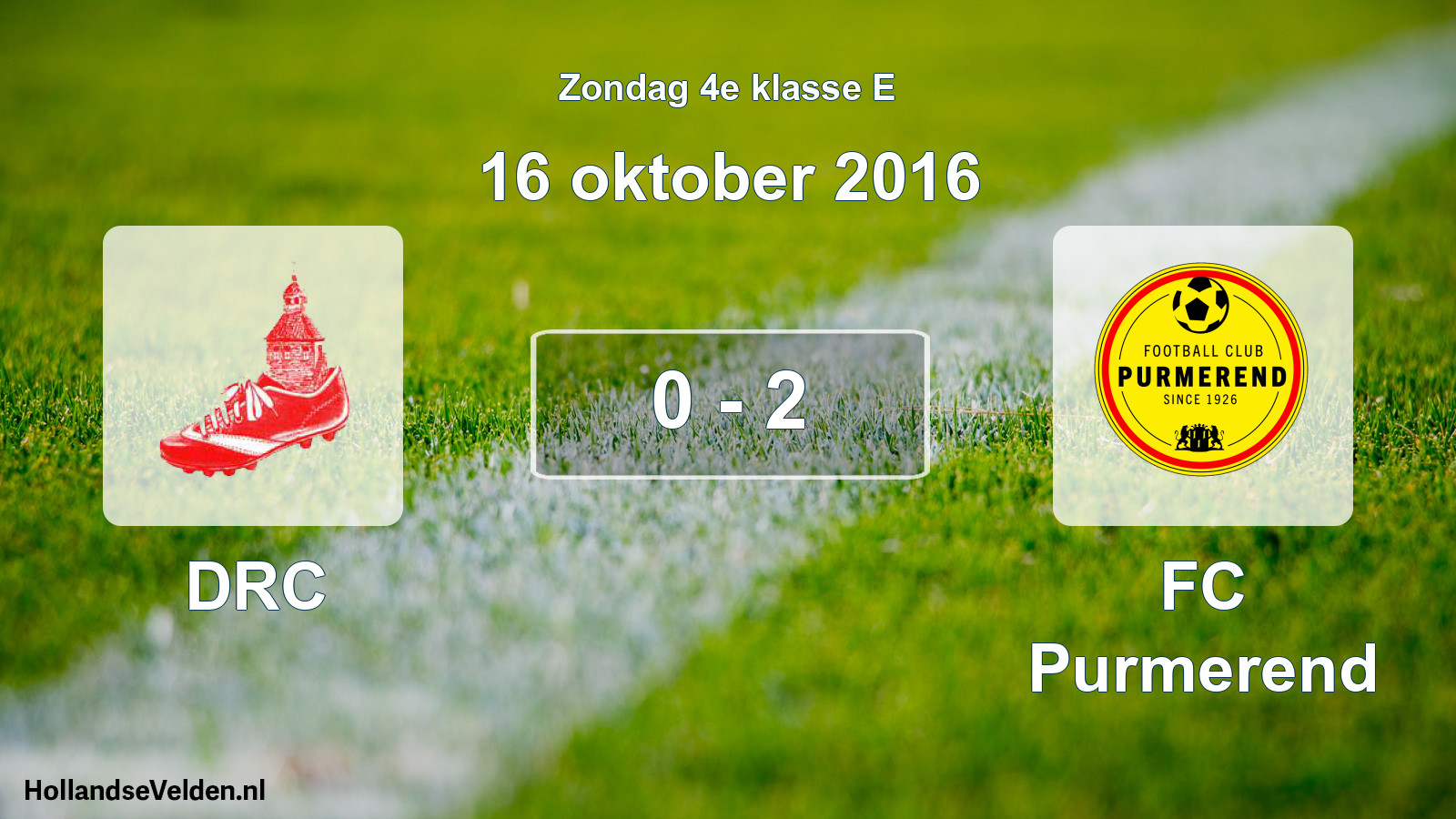 Total number of matches played: DRC - FC Purmerend 0 - 2 (16 October 2016)