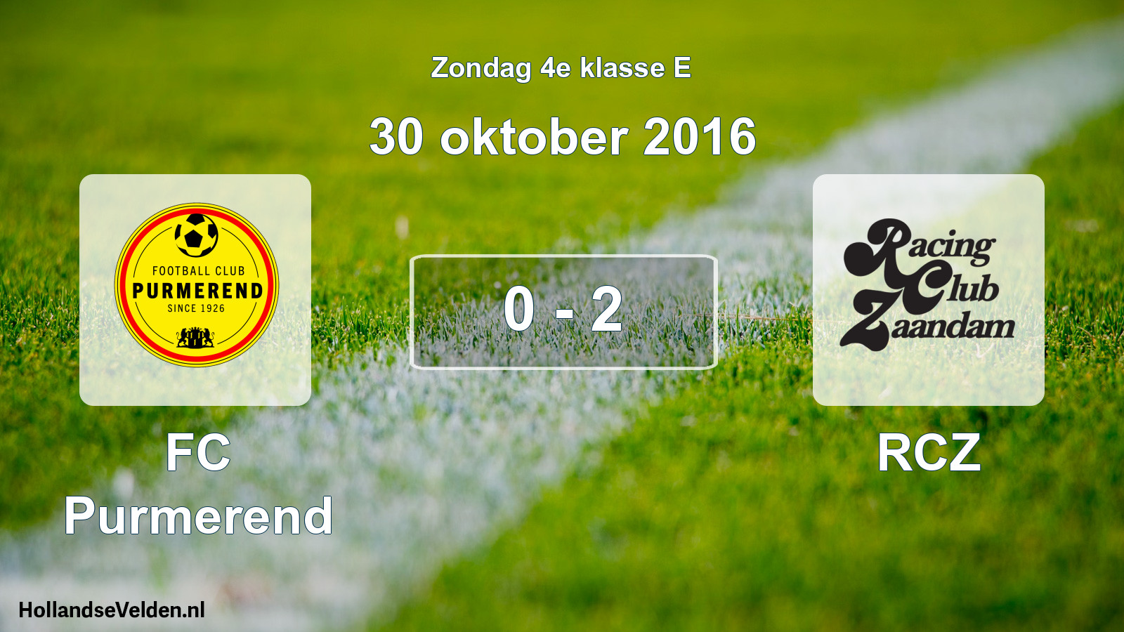 Total number of matches played: FC Purmerend - RCZ 0 - 2 (30 October 2016)