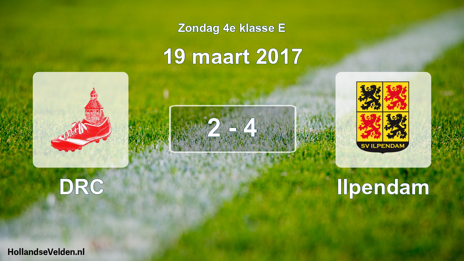 Total number of matches played: DRC - Ilpendam 2 - 4 (19 March 2017)