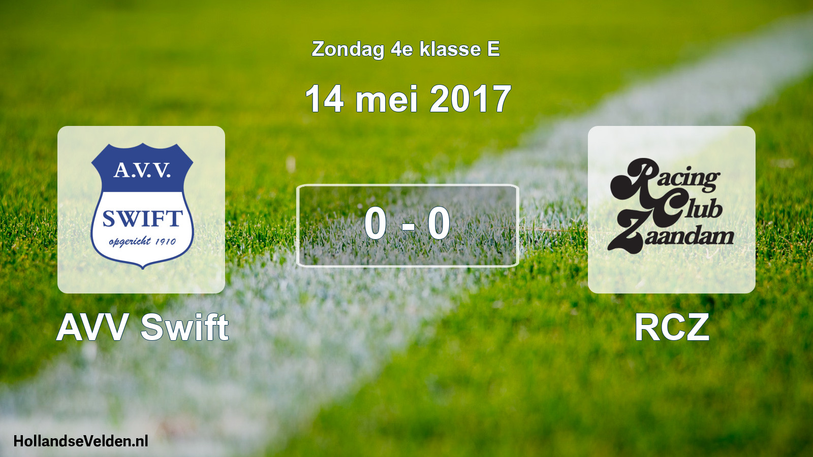 Total number of matches played: AVV Swift - RCZ 0 - 0 (14 May 2017)