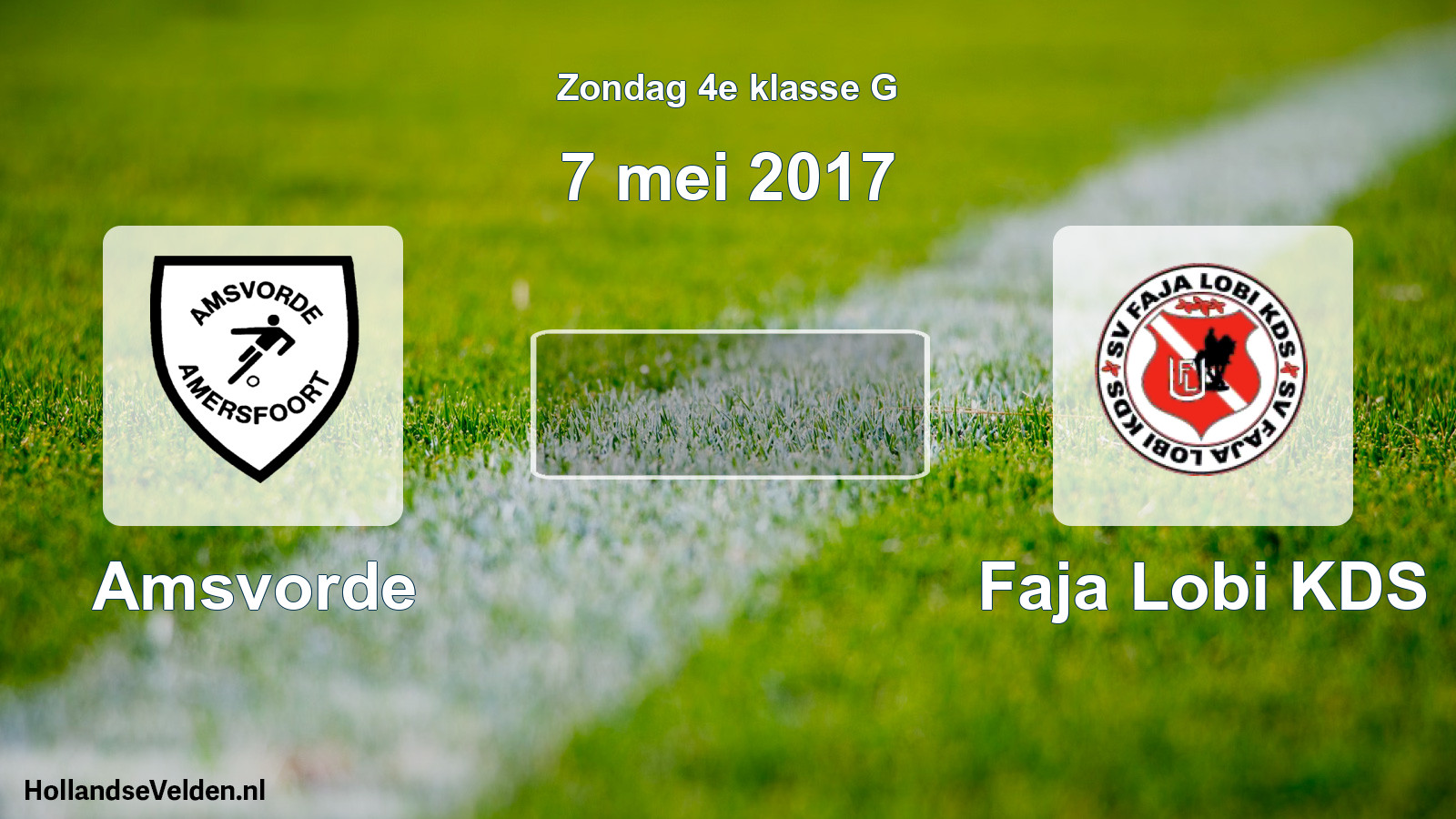 Scheduled Match: Amsvorde - Faja Lobi KDS (7 May 2017)