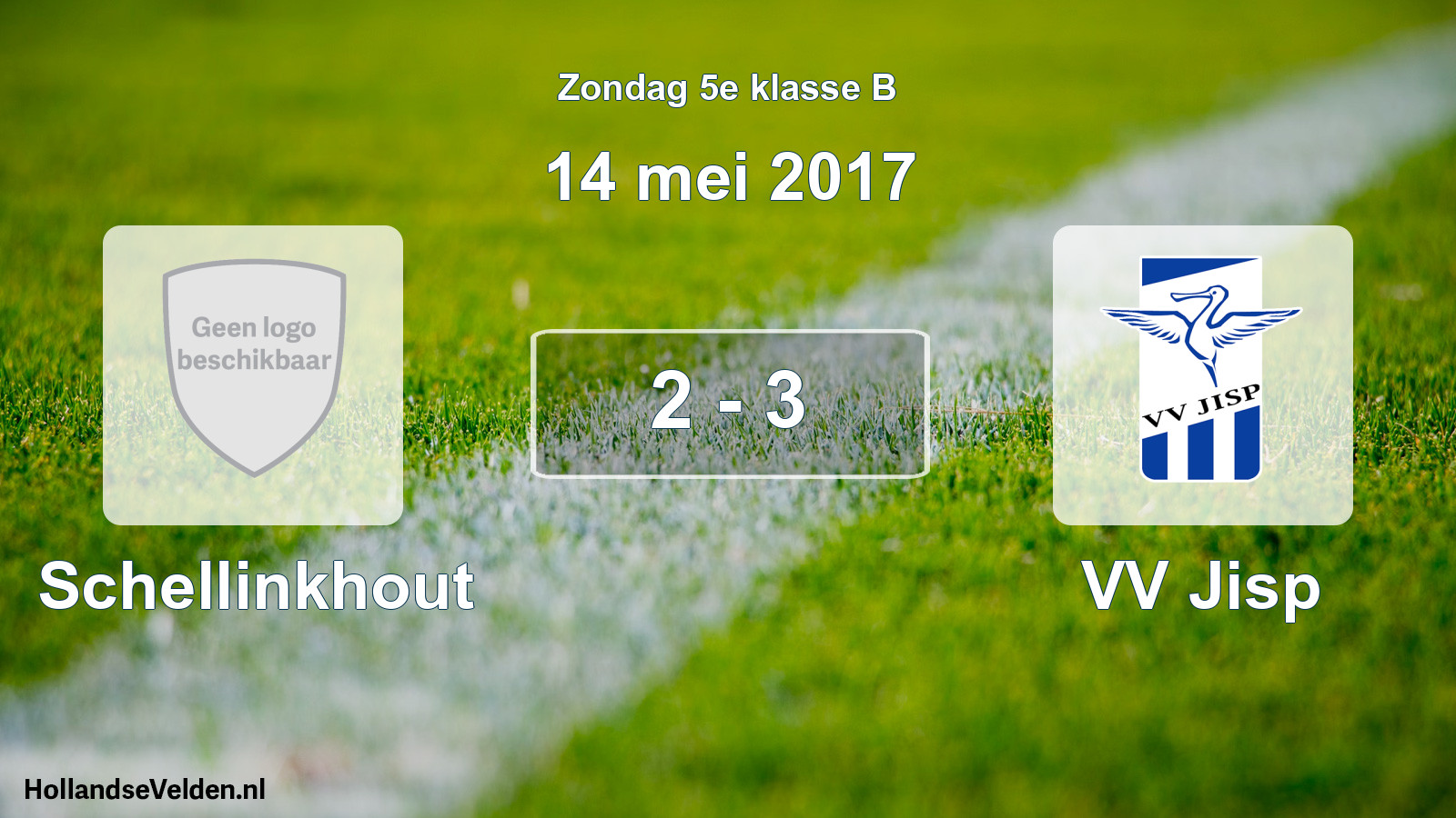 Total number of matches played: Schellinkhout - VV Jisp 2 - 3 (14 May 2017)