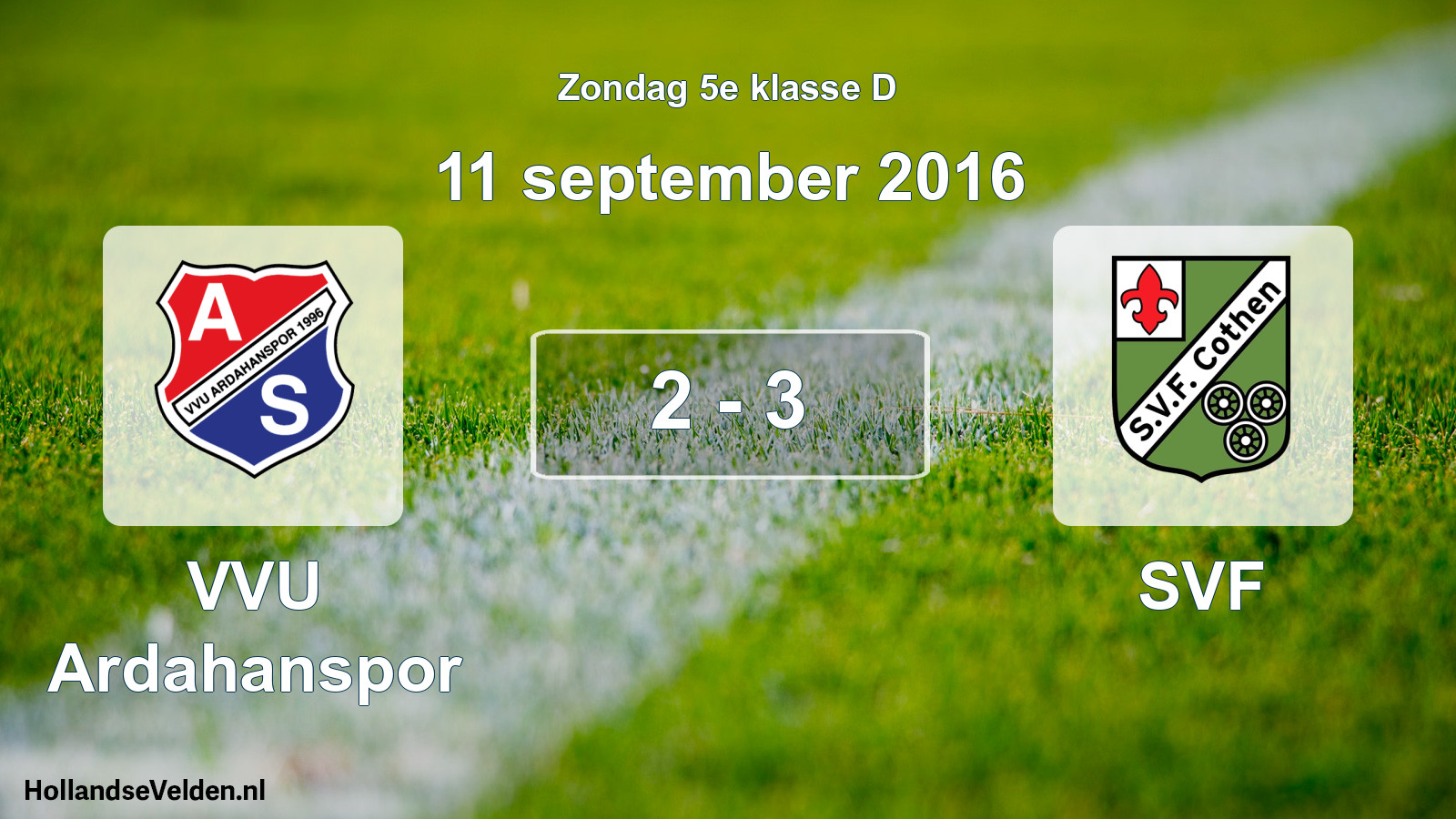 Total number of matches played: VVU Ardahanspor - SVF 2 - 3 (11 September 2016)