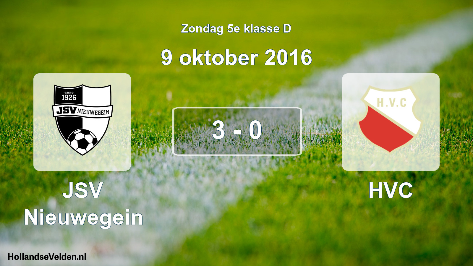 Total number of matches played: JSV Nieuwegein - HVC 3 - 0 (9 October 2016)