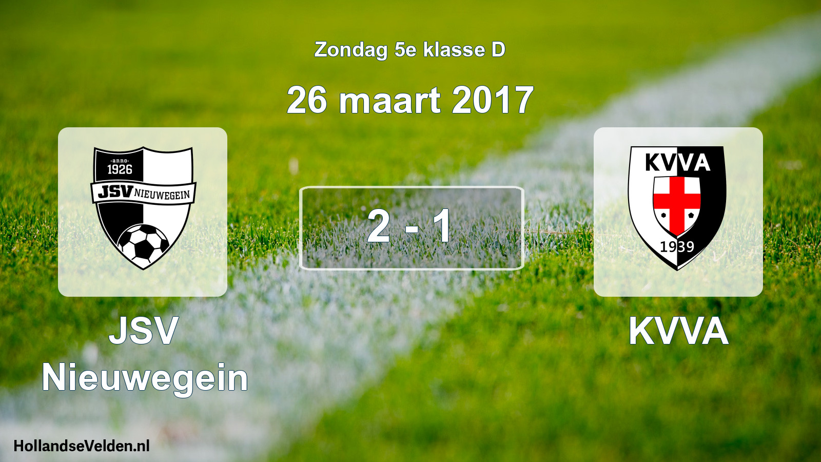 Total number of matches played: JSV Nieuwegein - KVVA 2 - 1 (26 March 2017)