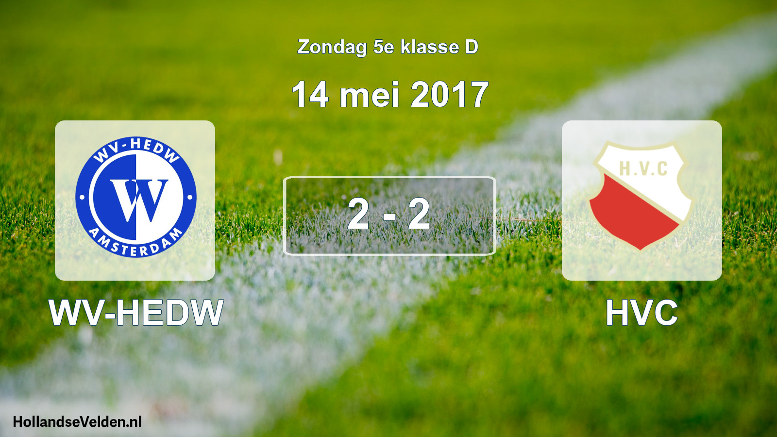 Total number of matches played: WV-HEDW - HVC 2 - 2 (14 May 2017)