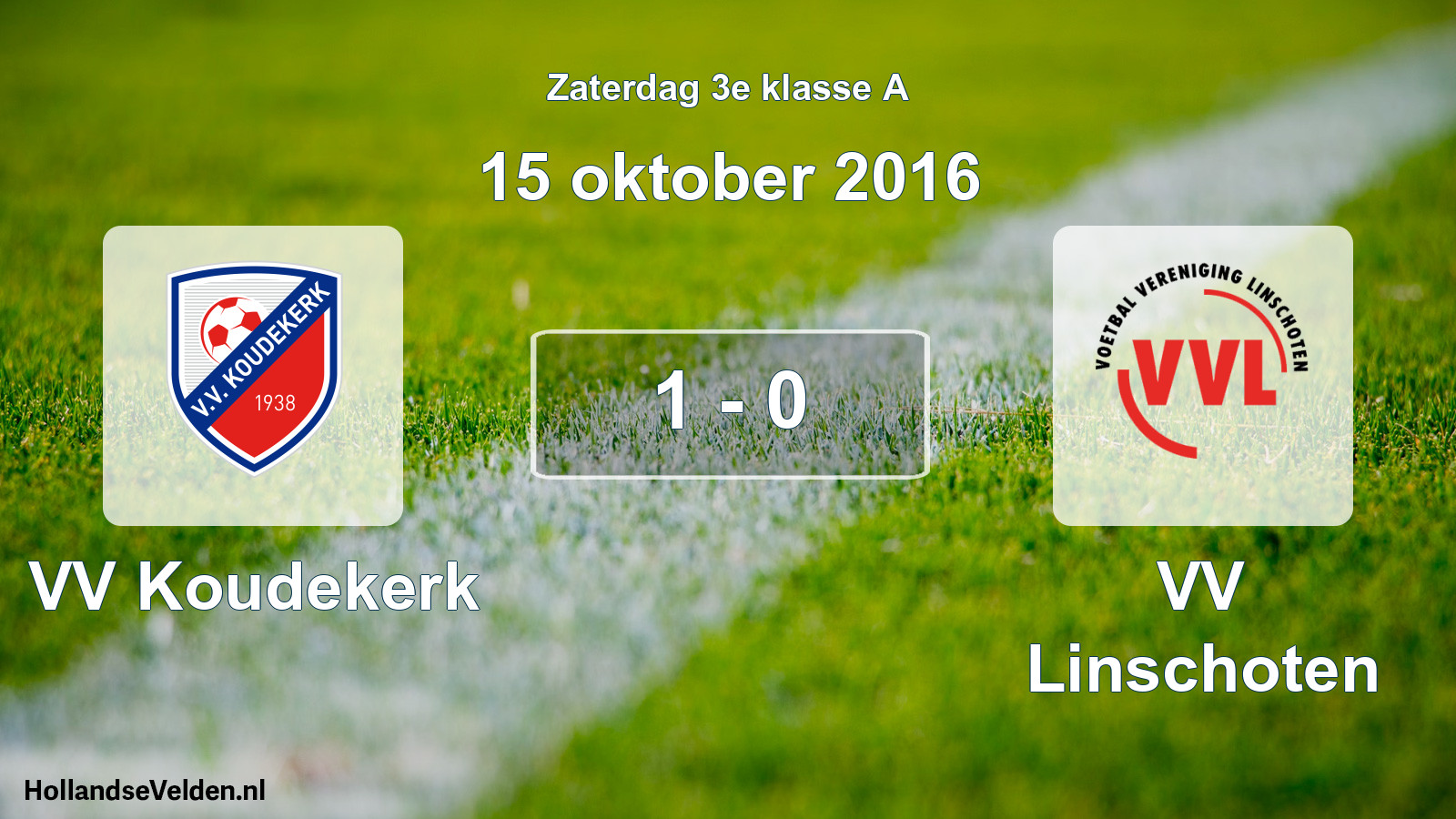 Total number of matches played: VV Koudekerk - VV Linschoten 1 - 0 (15 October 2016)